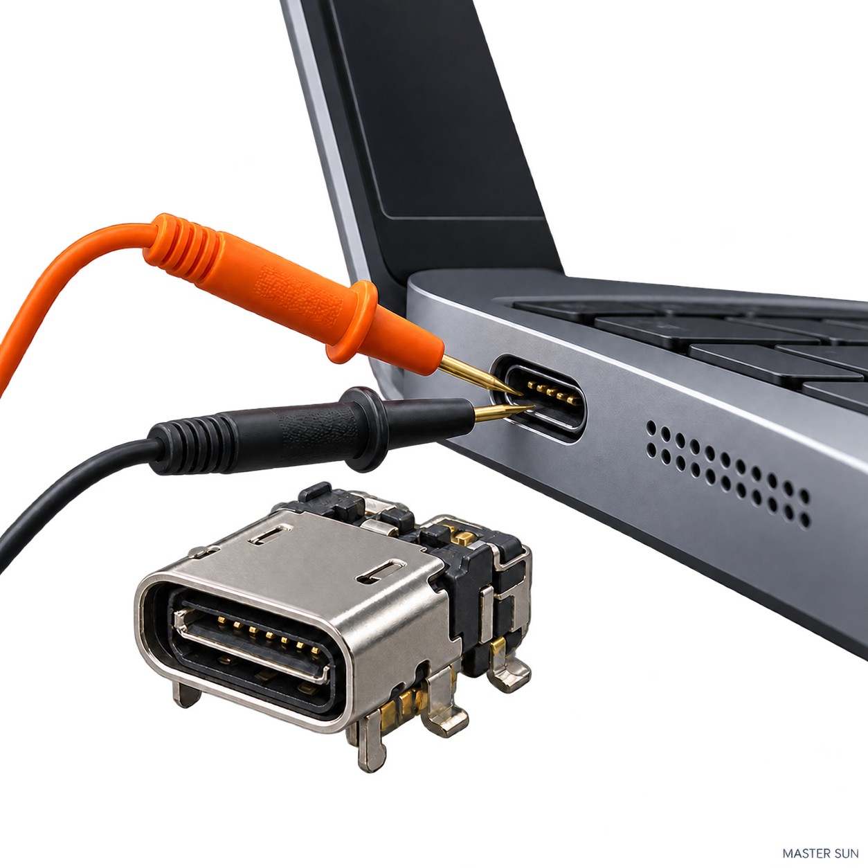 Diagnostic alimentation et connecteur de charge ordinateur