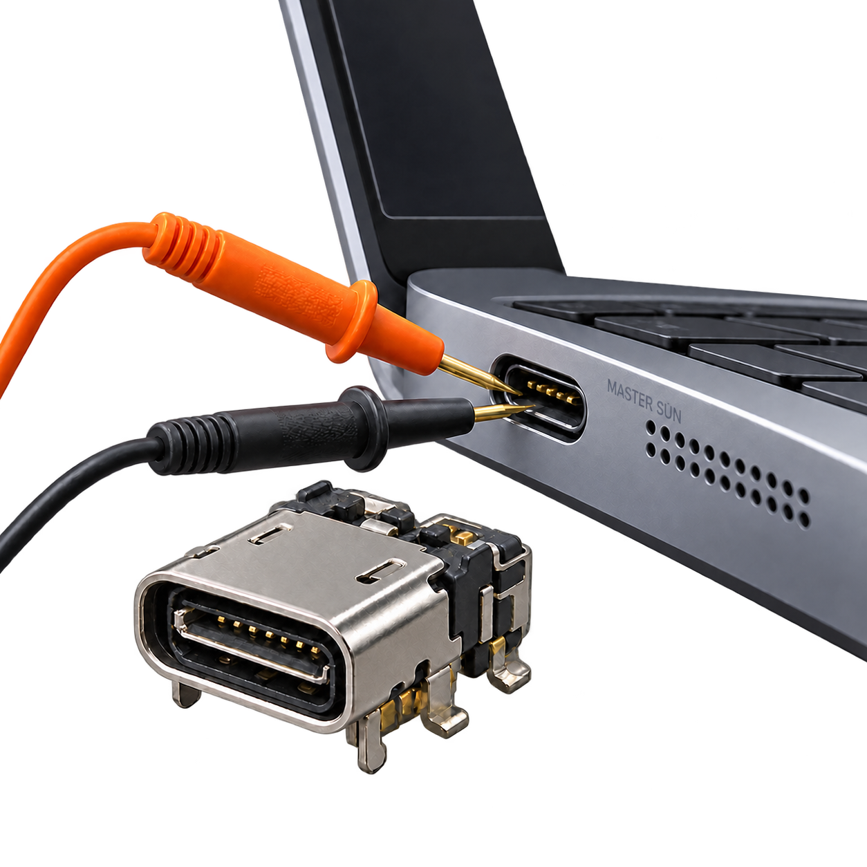 Diagnostic alimentation et connecteur de charge ordinateur